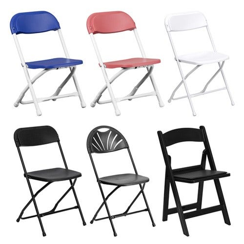 folding chairs and tables for sale